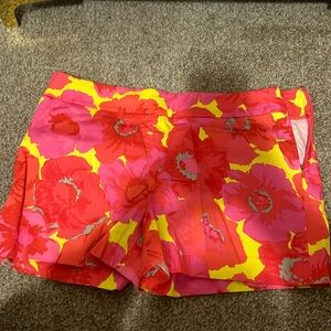 Floral chino shorts Loft sz 4